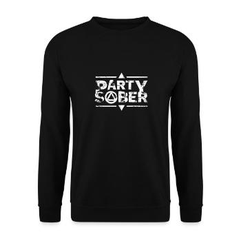 Sobriety Party Sober - Unisex Sweatshirt - black - Front - Alina (178cm) & Michal (187cm)