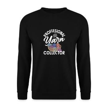 Collecteurs professionnels de fils à tricoter - Sweat-shirt Unisexe - noir - Devant - Alina (178cm) & Michal (187cm)