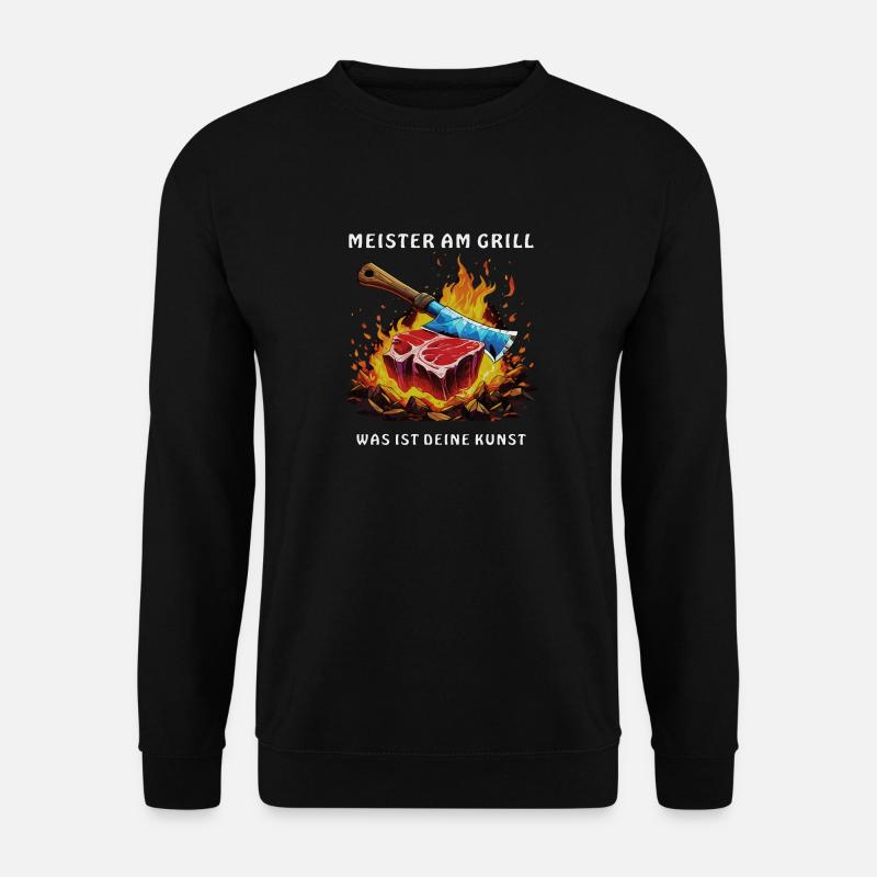 STEAK MASTER SUR LE GRIL - Sweat-shirt Unisexe - noir