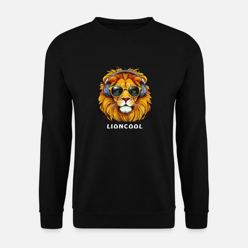 LIONCOOL - Unisex Pullover - Schwarz