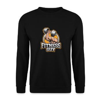 Fitness Guy - Unisex Pullover - Schwarz - Vorne - Alina (178cm) & Michal (187cm)