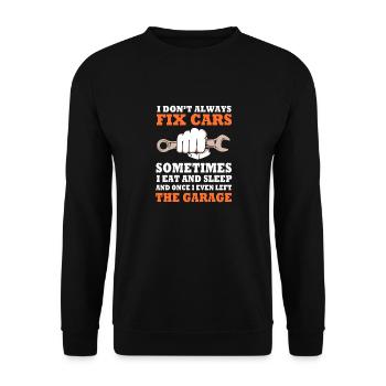Autofahrer - Unisex Pullover - Schwarz - Vorne - Alina (178cm) & Michal (187cm)