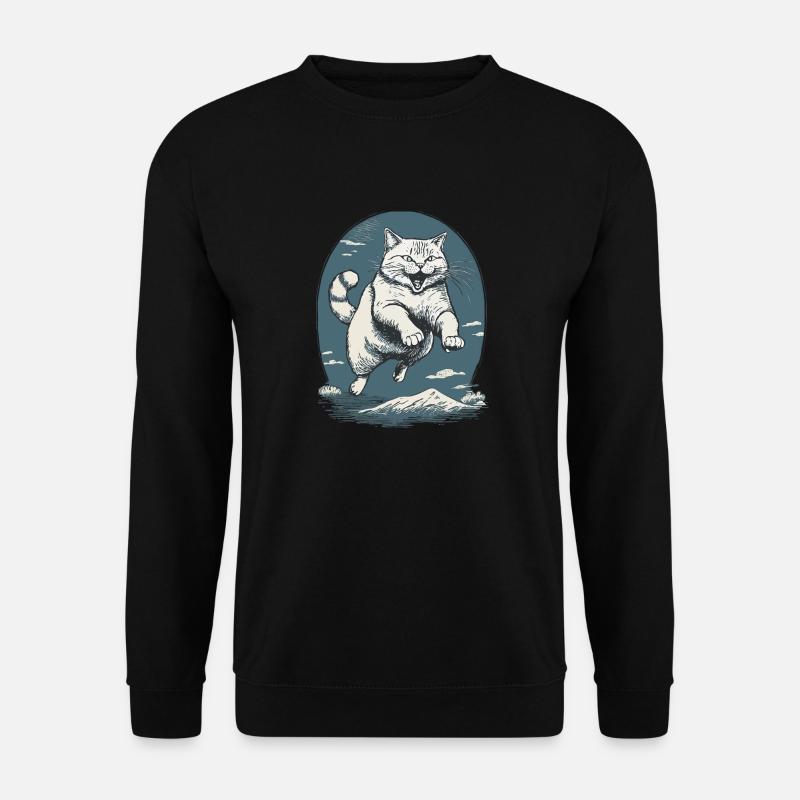 Cat in the Leap - Unisex Sweatshirt - black
