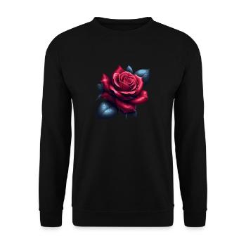 Rose - Sweat-shirt Unisexe - noir - Devant - Alina (178cm) & Michal (187cm)