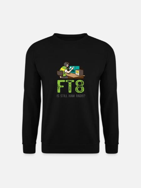 Amateurfunk FT8 ist immer noch Amateurfunk - Unisex Pullover - Schwarz