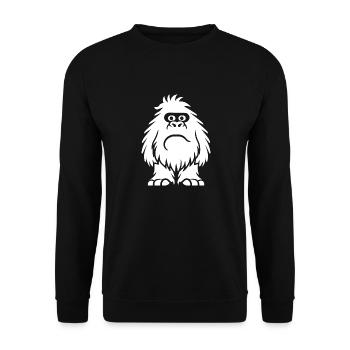 Yeti - Unisex Sweatshirt - black - Front - Alina (178cm) & Michal (187cm)