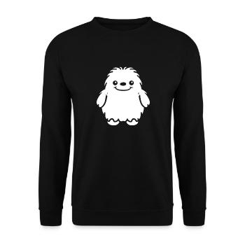 Yeti - Unisex Sweatshirt - black - Front - Alina (178cm) & Michal (187cm)
