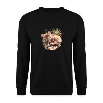 Coyotes Coyote - Unisex Sweatshirt - black - Front - Alina (178cm) & Michal (187cm)