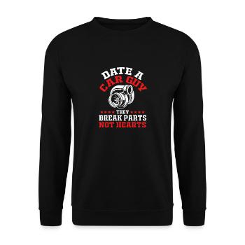 Autofahrer - Unisex Pullover - Schwarz - Vorne - Alina (178cm) & Michal (187cm)
