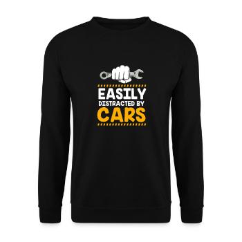 Autofahrer - Unisex Pullover - Schwarz - Vorne - Alina (178cm) & Michal (187cm)