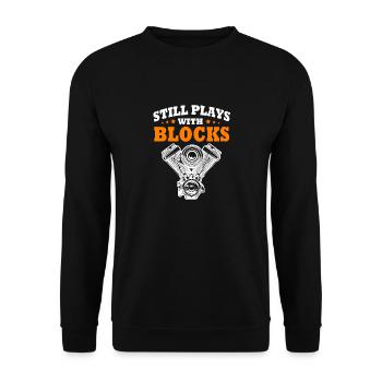 Autofahrer - Unisex Pullover - Schwarz - Vorne - Alina (178cm) & Michal (187cm)