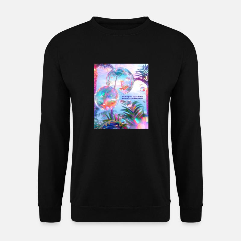 Pêcher l’amitié Accepter les différences - Sweat-shirt Unisexe - noir
