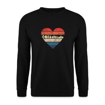 Pottery Ceramics Artist Heart - Unisex Sweatshirt - black - Front - Alina (178cm) & Michal (187cm)