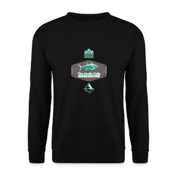 The Arctic Calls Reel in the Challenge - Unisex Sweatshirt - black - Front - Alina (178cm) & Michal (187cm)
