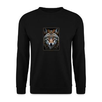 Coyotes Coyote - Unisex Sweatshirt - black - Front - Alina (178cm) & Michal (187cm)