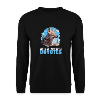 Coyotes Coyote - Unisex Sweatshirt - black - Front - Alina (178cm) & Michal (187cm)