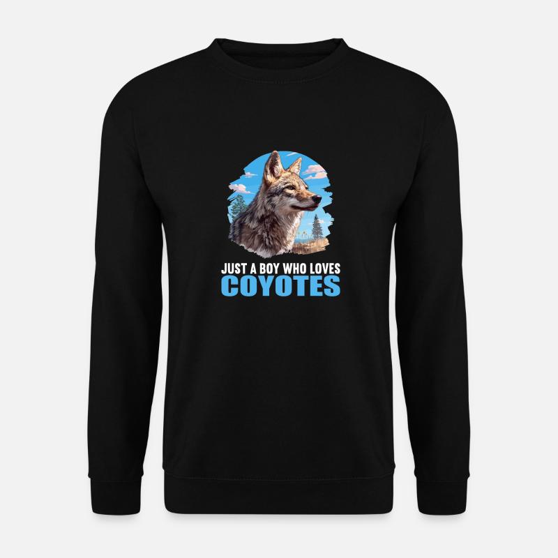 Kojoten Kojote - Unisex Pullover - Schwarz