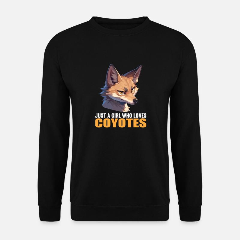 Kojoten Kojote - Unisex Pullover - Schwarz