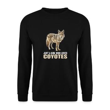 Coyotes Coyote - Unisex Sweatshirt - black - Front - Alina (178cm) & Michal (187cm)