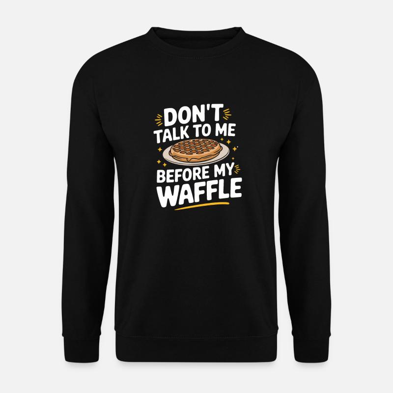 Waffles Breakfast Sweets - Unisex Sweatshirt - black