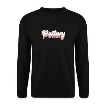 Pottery Ceramics Artist Retro - Unisex Pullover - Schwarz - Vorne - Alina (178cm) & Michal (187cm)