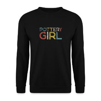 Pottery Ceramics Artist Retro - Unisex Sweatshirt - black - Front - Alina (178cm) & Michal (187cm)