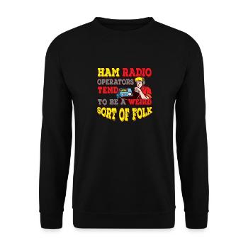 Amateur Seltsame Art von Folk Amateur Amateurfunk - Unisex Pullover - Schwarz - Vorne - Alina (178cm) & Michal (187cm)
