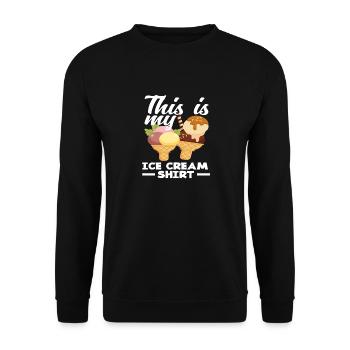 Cream Lover My Cream Shirt - Sweat-shirt Unisexe - noir - Devant - Alina (178cm) & Michal (187cm)