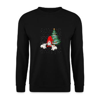 Santa Claus Gnomes Gnomes Fairy Tale - Unisex Sweatshirt - black - Front - Alina (178cm) & Michal (187cm)