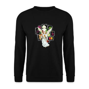 heavenly cooking vegetables angel cook cook - Unisex Sweatshirt - black - Front - Alina (178cm) & Michal (187cm)