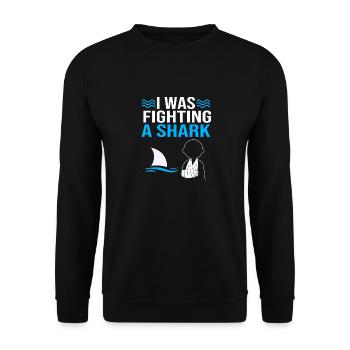Broken Arm Bone Fracture - Unisex Sweatshirt - black - Front - Alina (178cm) & Michal (187cm)