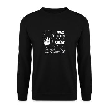 Broken Arm Bone Fracture - Unisex Sweatshirt - black - Front - Alina (178cm) & Michal (187cm)