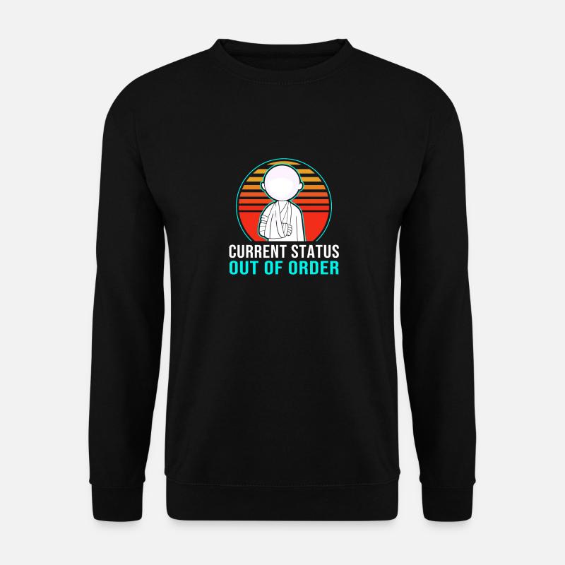 Broken Arm Bone Fracture - Unisex Sweatshirt - black
