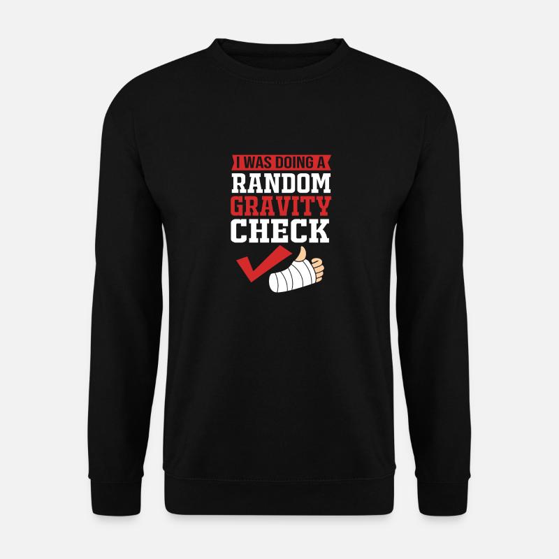 Gebrochener Arm Knochen Knochenbruch - Unisex Pullover - Schwarz