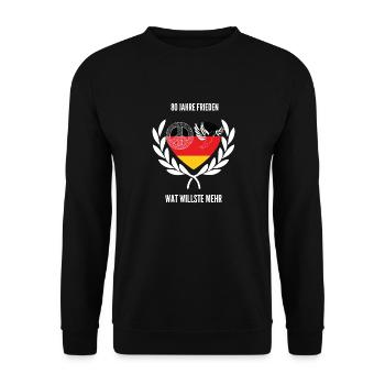 Peace in Germany - Unisex Sweatshirt - black - Front - Alina (178cm) & Michal (187cm)