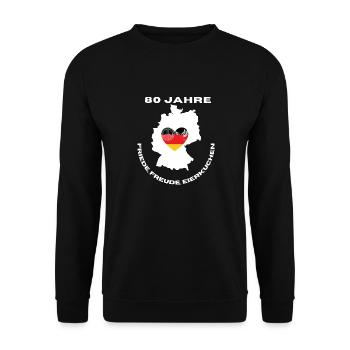 Paix en Allemagne - Sweat-shirt Unisexe - noir - Devant - Alina (178cm) & Michal (187cm)