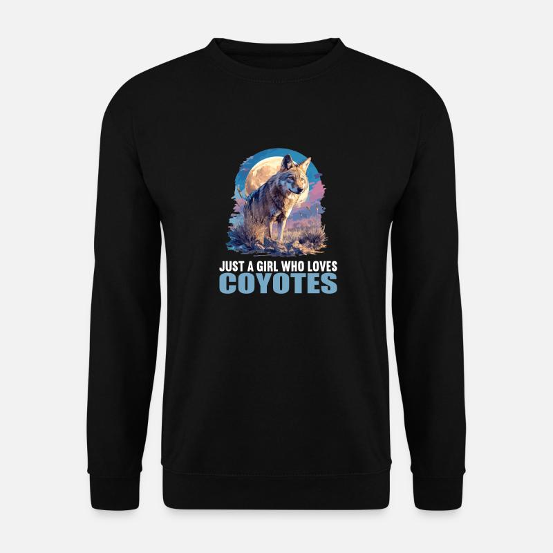 Kojoten Kojote - Unisex Pullover - Schwarz
