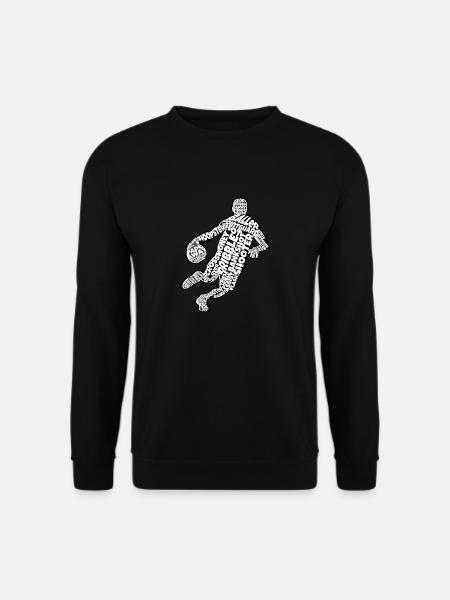 Basketball Calligraphy Hoops Basketball - Unisex Sweatshirt - black
