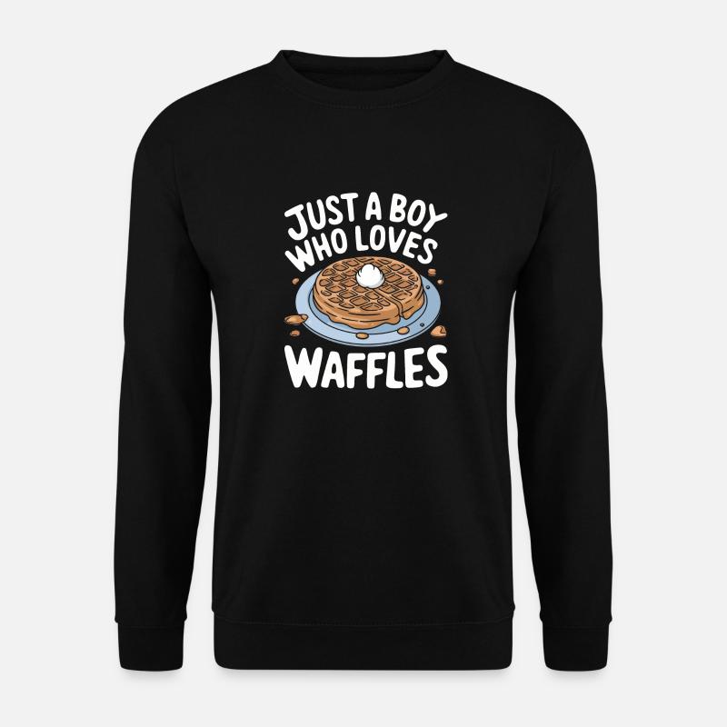 Waffles Breakfast Sweets - Unisex Sweatshirt - black
