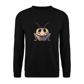 Grillen Grille - Unisex Pullover - Schwarz - Vorne - Alina (178cm) & Michal (187cm)