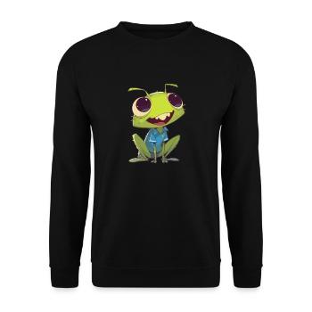Grillen Grille - Unisex Pullover - Schwarz - Vorne - Alina (178cm) & Michal (187cm)