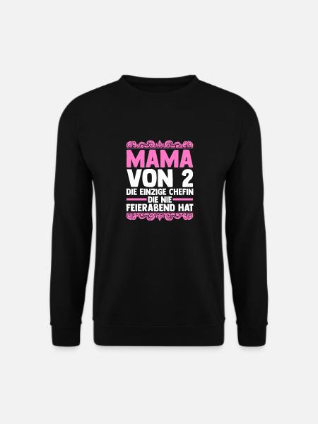 Mom of 2 children - Unisex Sweatshirt - black