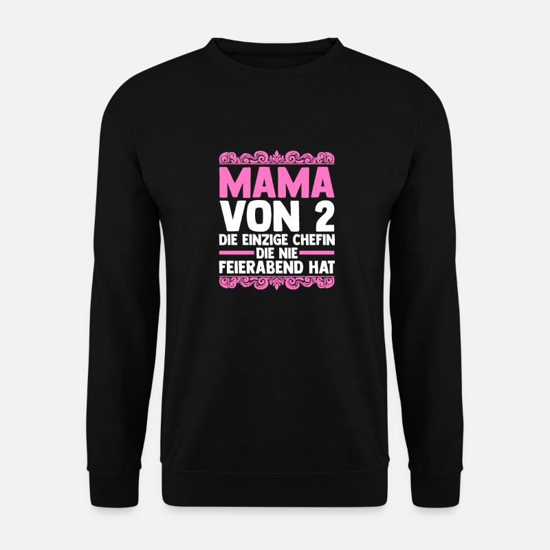 Mama Von 2 Kindern - Unisex Pullover - Schwarz