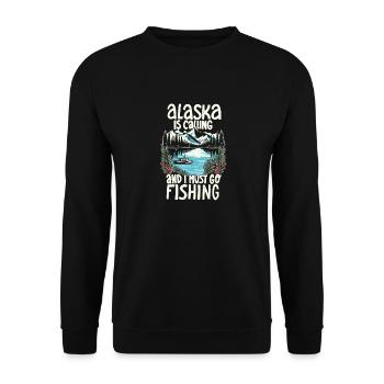 Pêche en Alaska - Sweat-shirt Unisexe - noir - Devant - Alina (178cm) & Michal (187cm)