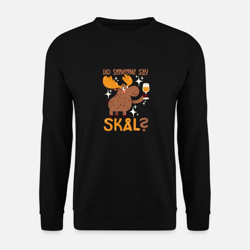 Hat jemand Skal gesagt? - Unisex Pullover - Schwarz