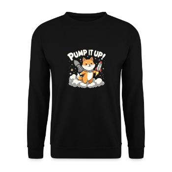 PUMPE ZUM MOND - Unisex Pullover - Schwarz - Vorne - Alina (178cm) & Michal (187cm)