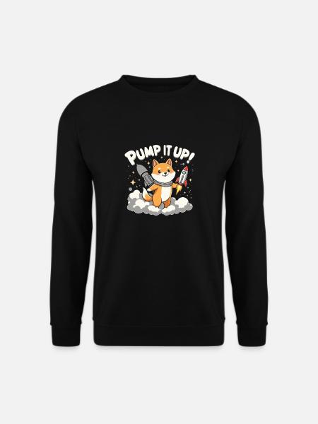 PUMP TO THE MOON - Unisex Sweatshirt - black