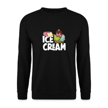Cream Lovers Colorful Pleasure - Unisex Sweatshirt - black - Front - Alina (178cm) & Michal (187cm)