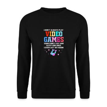 Joueur - Sweat-shirt Unisexe - noir - Devant - Alina (178cm) & Michal (187cm)
