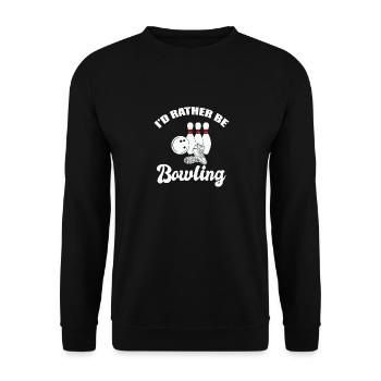 Kegeln - Unisex Pullover - Schwarz - Vorne - Alina (178cm) & Michal (187cm)